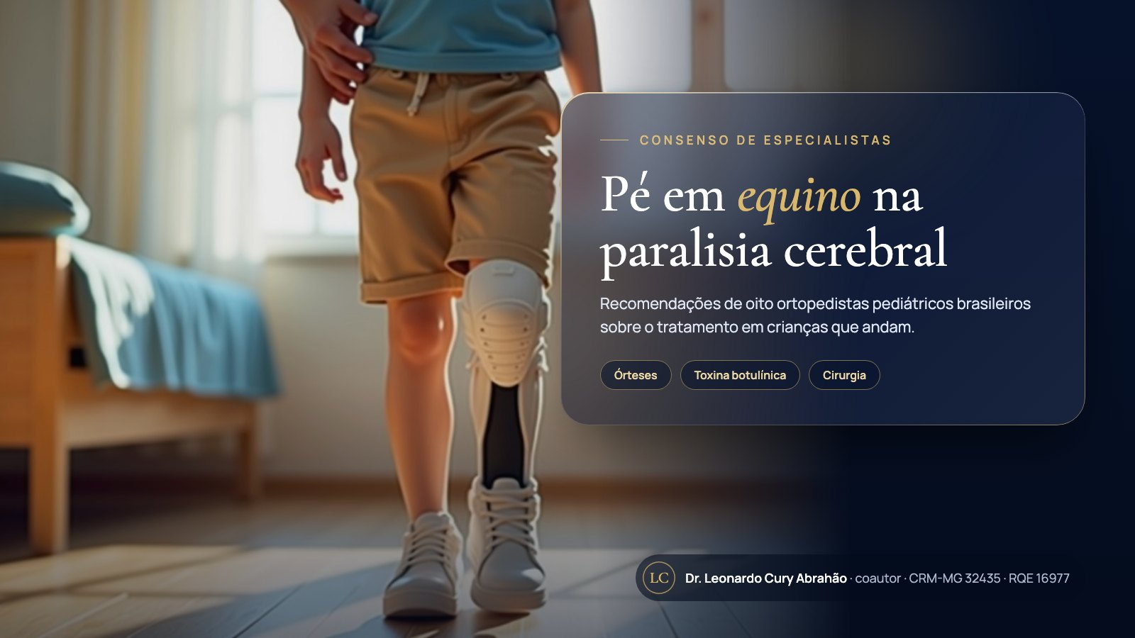 Capa do artigo sobre pé em equino na paralisia cerebral